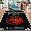 House Targaryen Dragon Polyester Carpet, Soft Indoor Mat for Office Chair, Living Room, Computer Desk - Decorative Home Office Rug Design