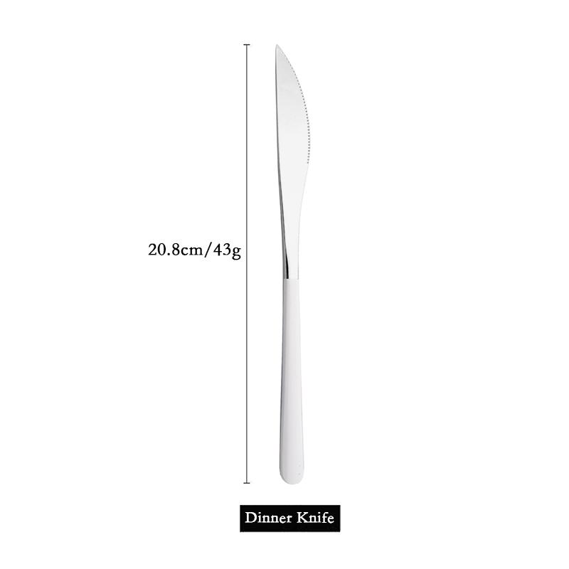 304 Stainless Steel Dinner Knife Cutlery Set 1Pcs Sharp Steak Knife Western Gold Knife Restaurant Table Knife Dinnerware Set