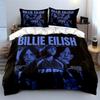 Billie Eilish Blue Bedding Set Bedding Duvet Cover Set Duvet Cover Pillowcases  (1*Duvet Cover 2*Pillowcases, Without Duvet Insert)