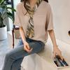 Hot Stitching Collar Shirt Shirt Women's Short-sleeved Shirt Loose Slim Korean Shirt