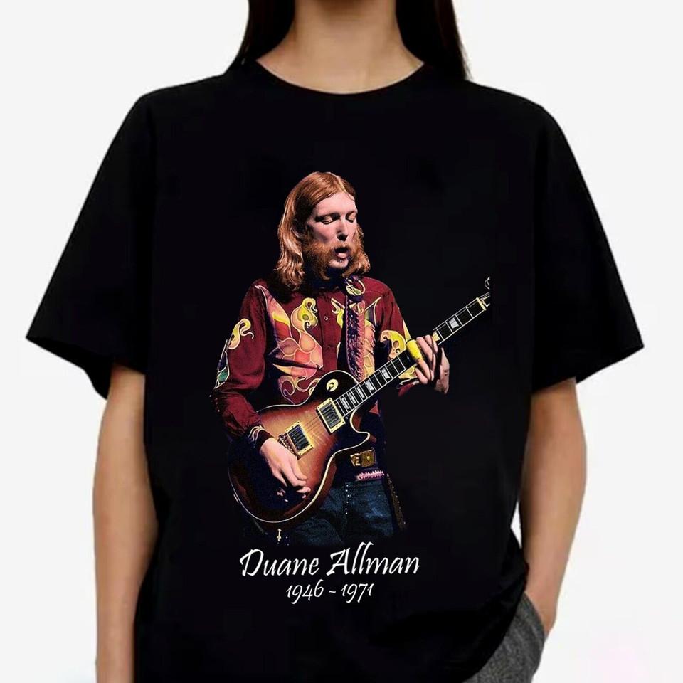 

Hot Duane Allman 1946-1971 Signature Gift For Fans Men S-5XL Shirt Unisex T-Shirt M