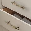 Ergonomic Solid Brass Drawer Pulls Easy Installation Antique Cabinets Handle Upgrades for French Door Dressers Cupboards