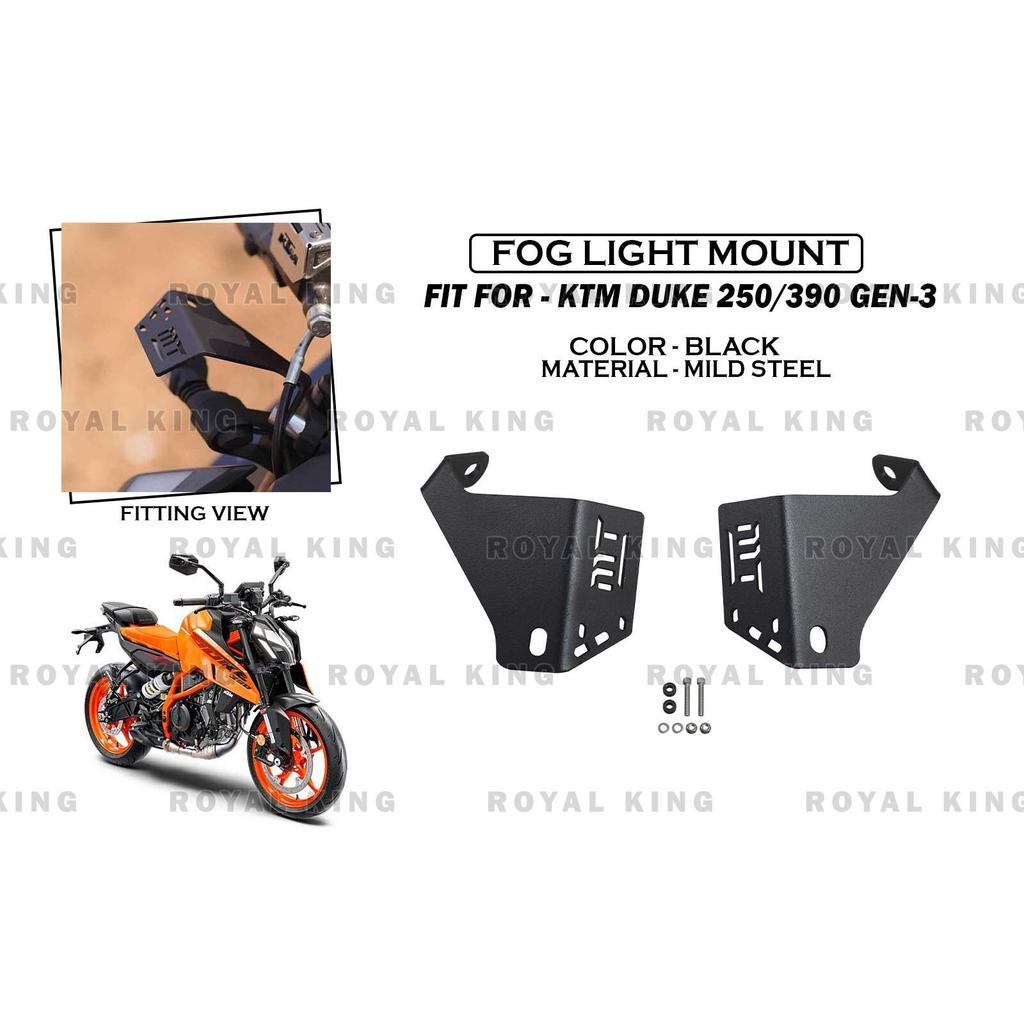 Fog Light Mount Black Fit For "KTM Duke 250/390 Gen-3"
