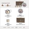 PAKCHOICE Dunhuang Gilded Silver Ceramic Tea Set