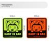 Super Reflective Baby & Pregnant Woman Warning Sticker for Car Interior