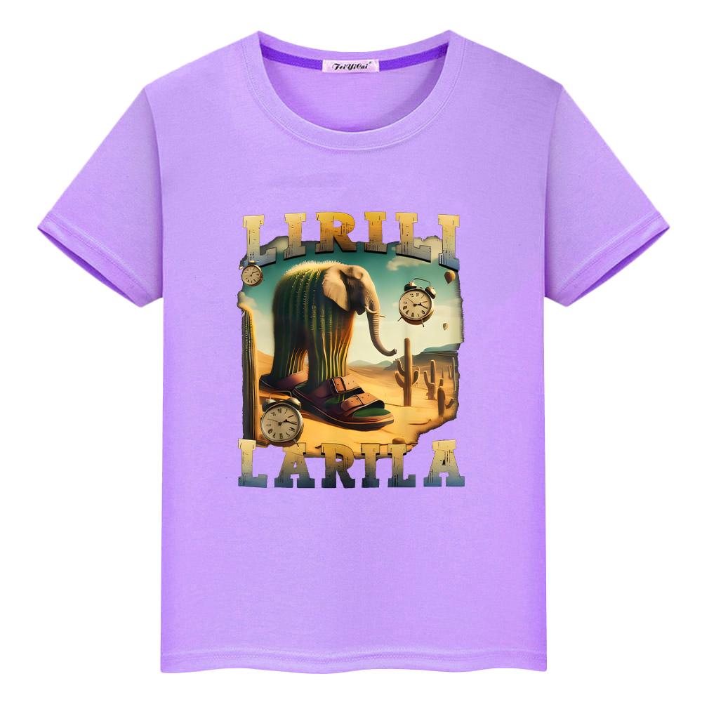 Italian Brainrot print  100%Cotton cartoon t shirt for kids boy 10years Tees Short  Anime Tops kids clothes girls y2k one piece