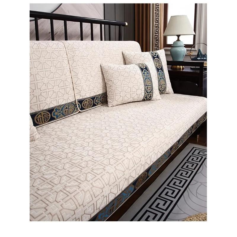 Chinese Cotton Sofa Covers Pets Kid Mat Sofas Towel Anti-slip Couch Protector Slipcover Removable Sofa Blanket for Living Room