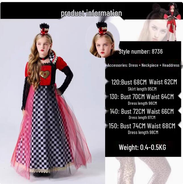 June 1st Kids' Clown, Princess, Devil, Angel, Vampire Cheer Costume