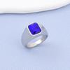 R3482 1pc Man/Women Gemstone Style Wedding Titanium Steel Ring,Fashion Men's 316LStainless Steel Lightweight and Compact Rings