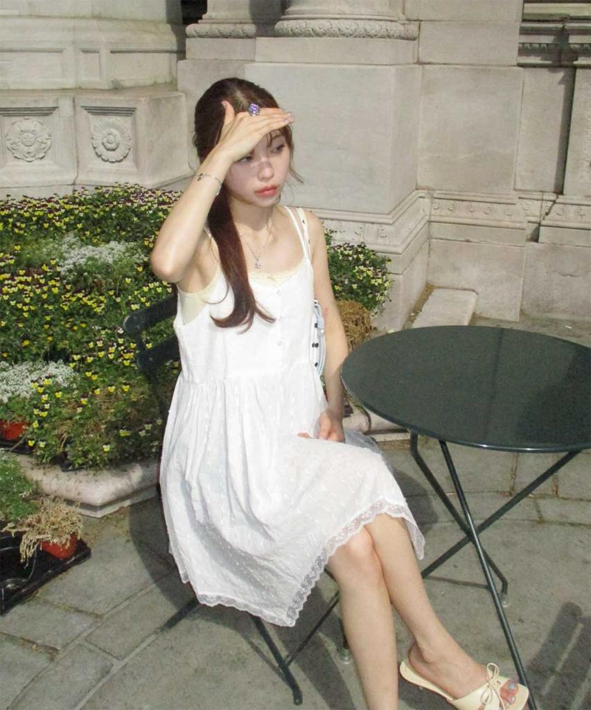 Cool Kitten Airy Asymmetrical Hem Slip Dress 2 Colors