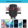 Car Phone Holder with Strong Suction Cup, Retractable Automatic Lock & 360° Rotation