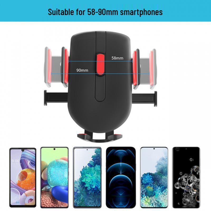 Car Phone Holder with Strong Suction Cup, Retractable Automatic Lock & 360° Rotation