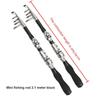Mini Portable Carbon Fiber Small Sea Rod Small Throwing Rod 1m-2.3m Telescopic Fishing Rod Super Hard Fishing Rod Sea Rod Fishing Gear Set