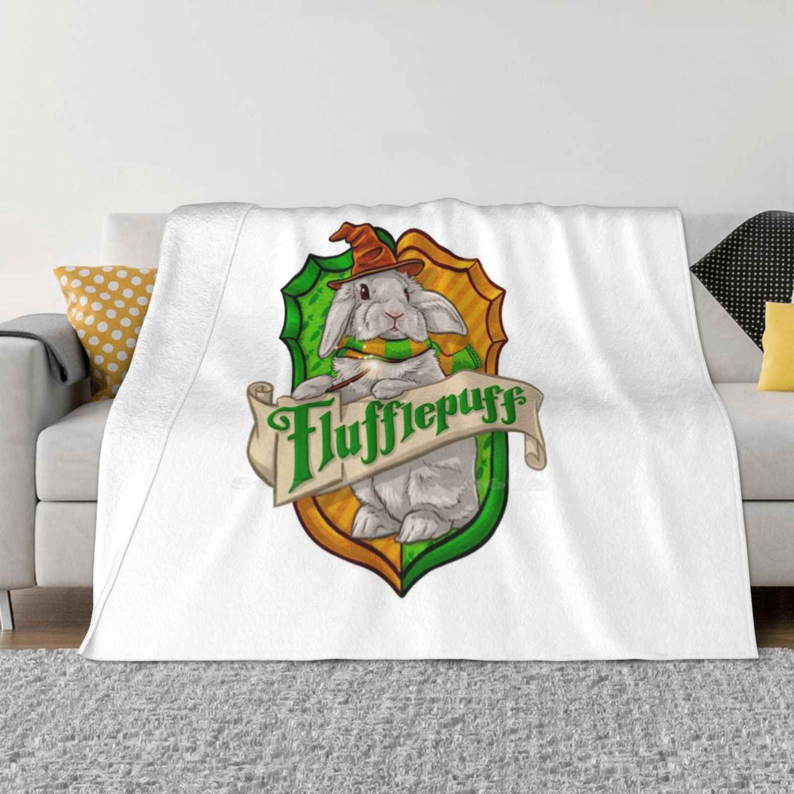 

Flufflepuff Fashion Soft Warm Flannel Blanket Bunny Rabbit Animal Pet Witch Wizard Magic Coat Of Arms 30x40in