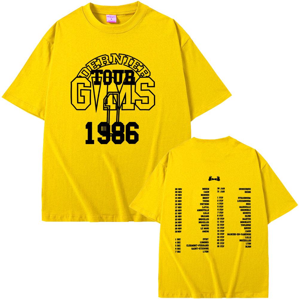 Rapper Gims Letzte Tour T-Shirt DIE LETZTEN WILLEN VON MOZART Merch Streetwear Herren Damen Hip Hop Mode Popmusik T-Shirts