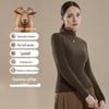 Women's Slim Fit Autumn Cashmere Turtleneck: Long-Sleeve Thermal Top, Ideal As Outerwear