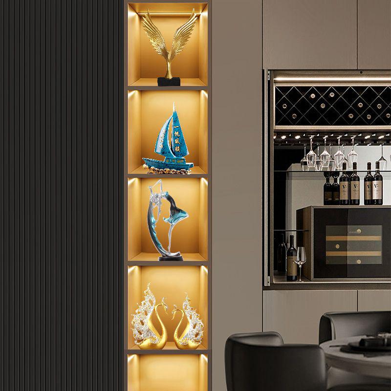 Yaşam ve Yemek Alanları İçin Çağdaş Minimalist Cam Dolap