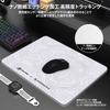 ATTACK SHARK CM05SE Gaming Glass 410 x 310 x 5mm Large Tempered Esports 9H Durable Silent Stable Honeycomb PU CNC Rounded for PC Gamers White