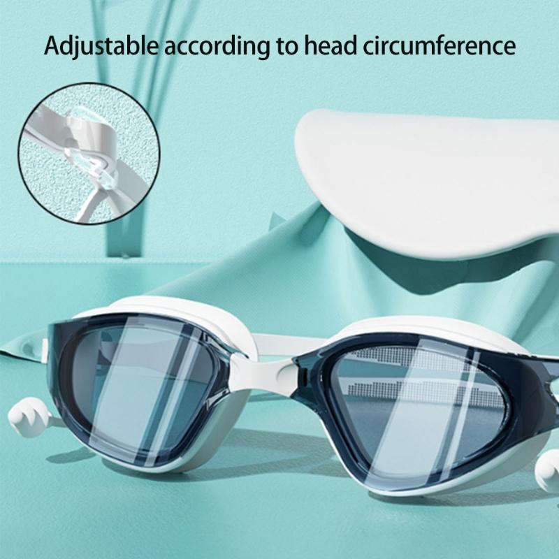 Profession Anti-fog Swimming Goggles Swimming Glasses with Swimming Caps for Men Women Youth No Leaking Full Protections