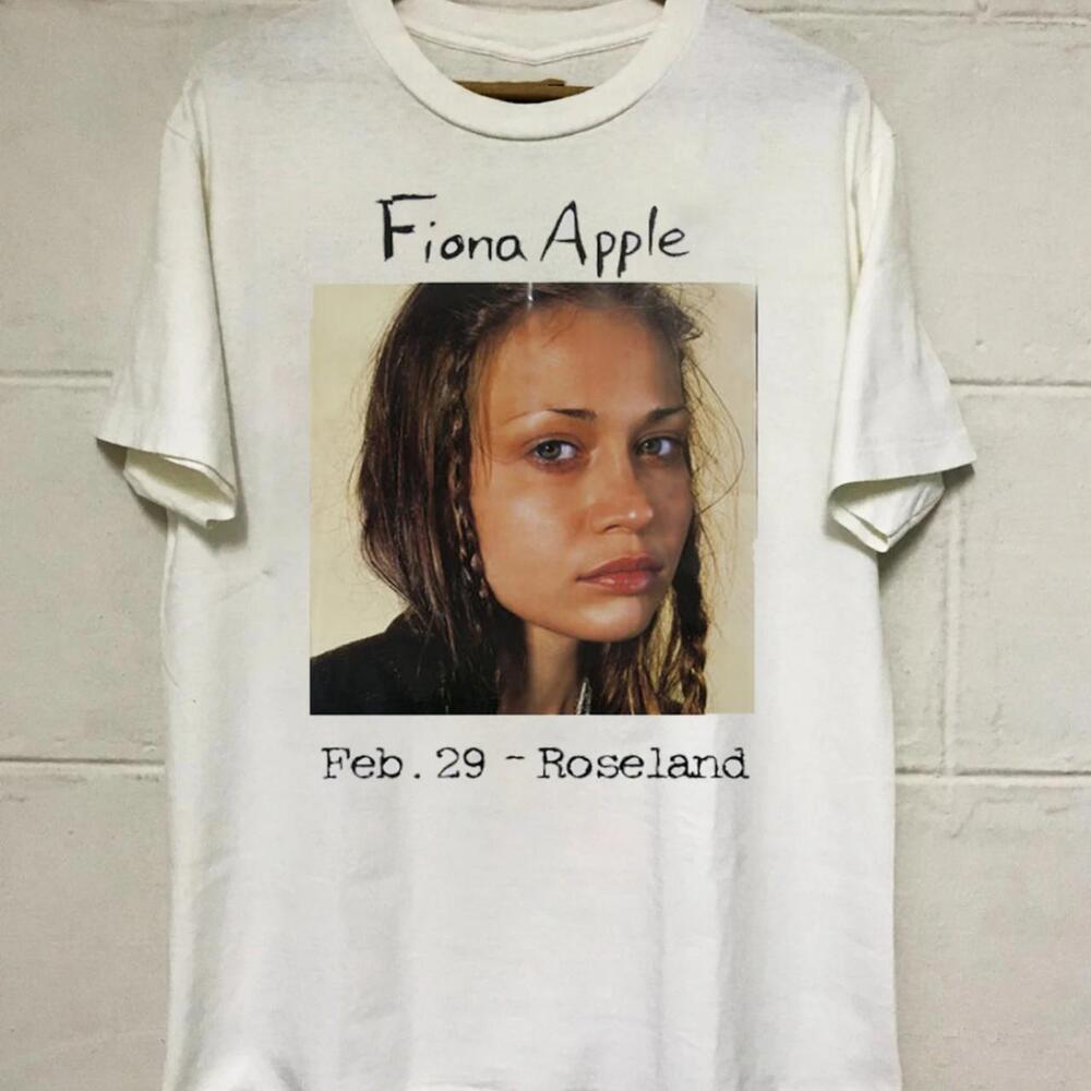Fiona Apple Roseland Хлопковая белая футболка с коротким рукавом Унисекс футболка XXL