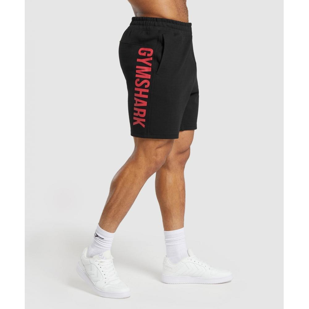 

Шорты GYMSHARK Impact Черные Ярко-красные A6A5V RBWN XS