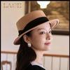 White Wool Felt Fedora Hat for Women – Flat Top, Small Brim, Large Size, British Style, Versatile and Trendy