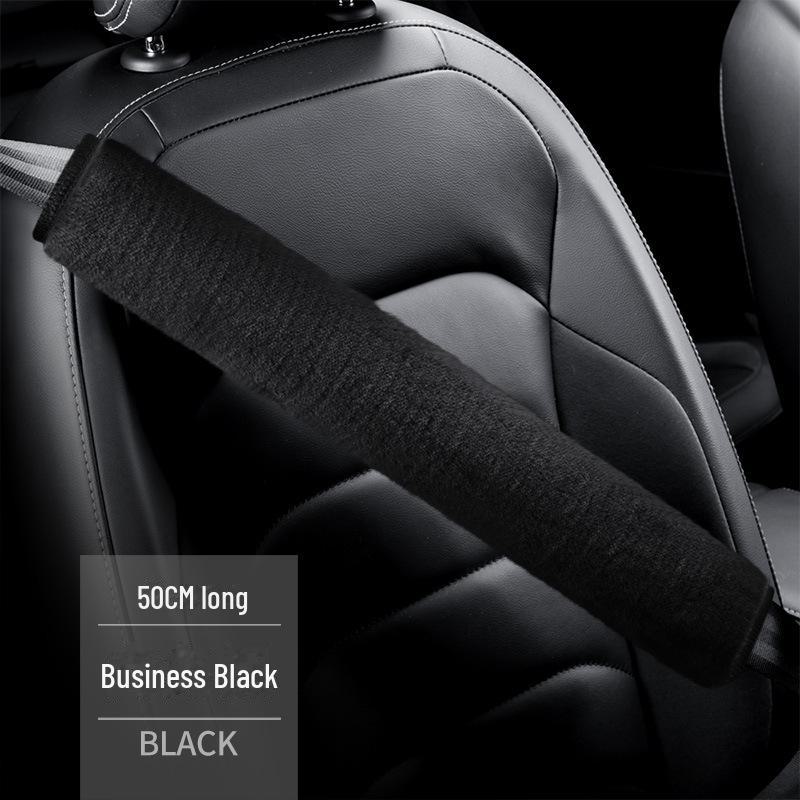 

Дышащий чехол для ремня безопасности для легковых и грузовых автомобилей: Наплечник из плюша 27x50 см, устойчивый к истиранию и износу, теплый и уютный. 50cm