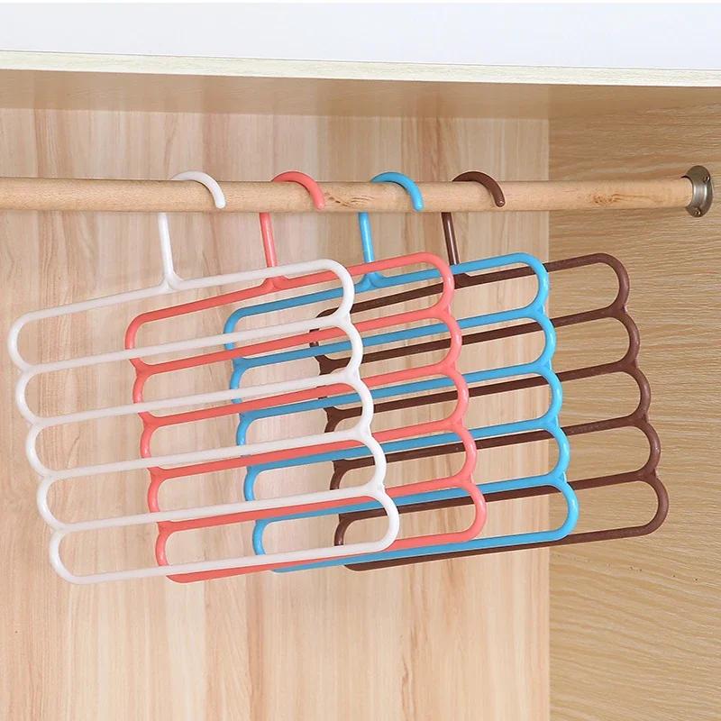 Clothes Hanger, Trousers Hanger, Storage Rack, Wardrobe Closet Organizer, 5 Layers Pants Holders, Clothing Hangers Wholesale