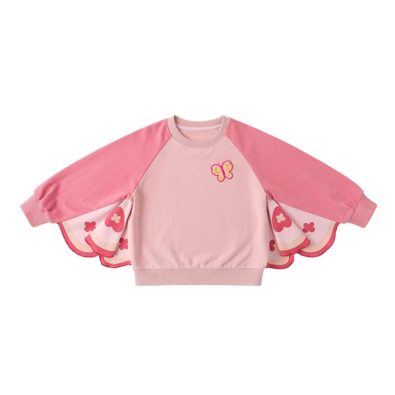 Dudujia Little Butterfly Girls  Spring Sweatshirt 90