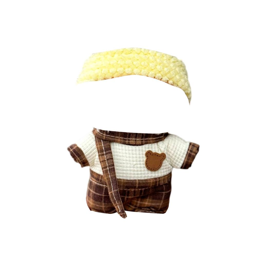 First And Second Generation Baby Clothes 17cm Doll Sitting Party Clothes Accessories Overalls