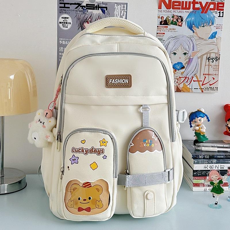 New Simple Women's Schoolbag, Casual, Light and Fashionable, High School Students' Senior Sense, Cute and High-value Men's and Women's Backpacks