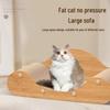 Extra Large Wear-Resistant Cat Scratching Sofa: Nest, Post & Chaise Lounge with Corrugated Cardboard