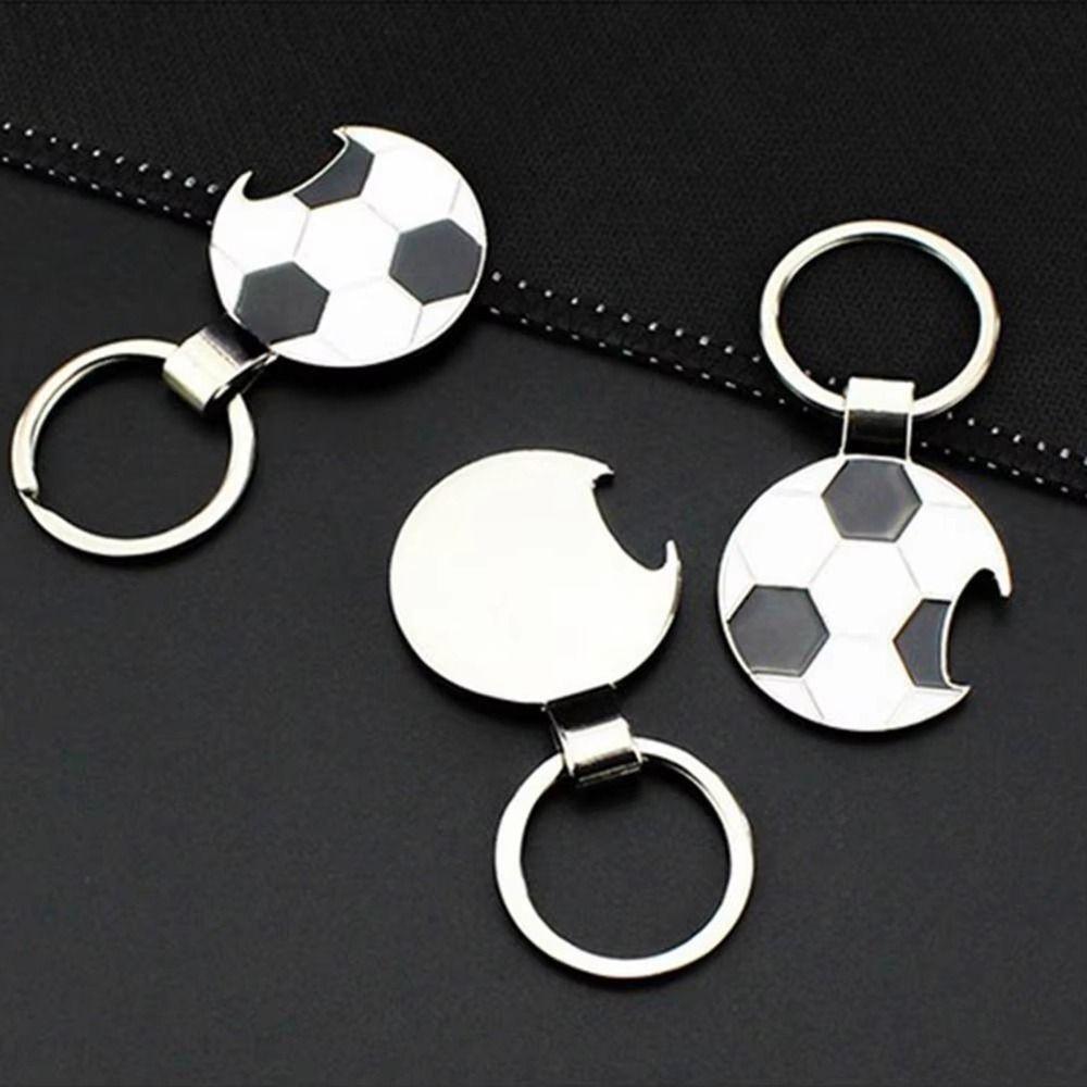 Decorative Football Key Chain Zinc Zinc Zinc Alloy Football Bottle Opener Football Fans Club