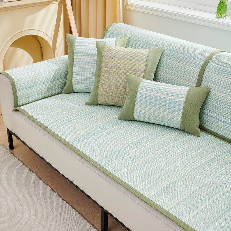 Antarctic People Rush Grass Sofa Cushion Summer Summer Mat Seat Cushion Non-Slip Sofa Cover  New Cover