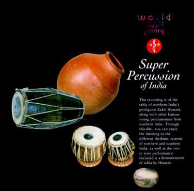 CD ZAKIR HUSSAIN, VIKKU VINAYAKRAM - Super Percussion Of India KICC5113 Seven Seas 1991 Japan World Music Used