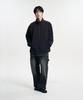 Moovn High-Neck Nylon Windbreaker Jacket Black