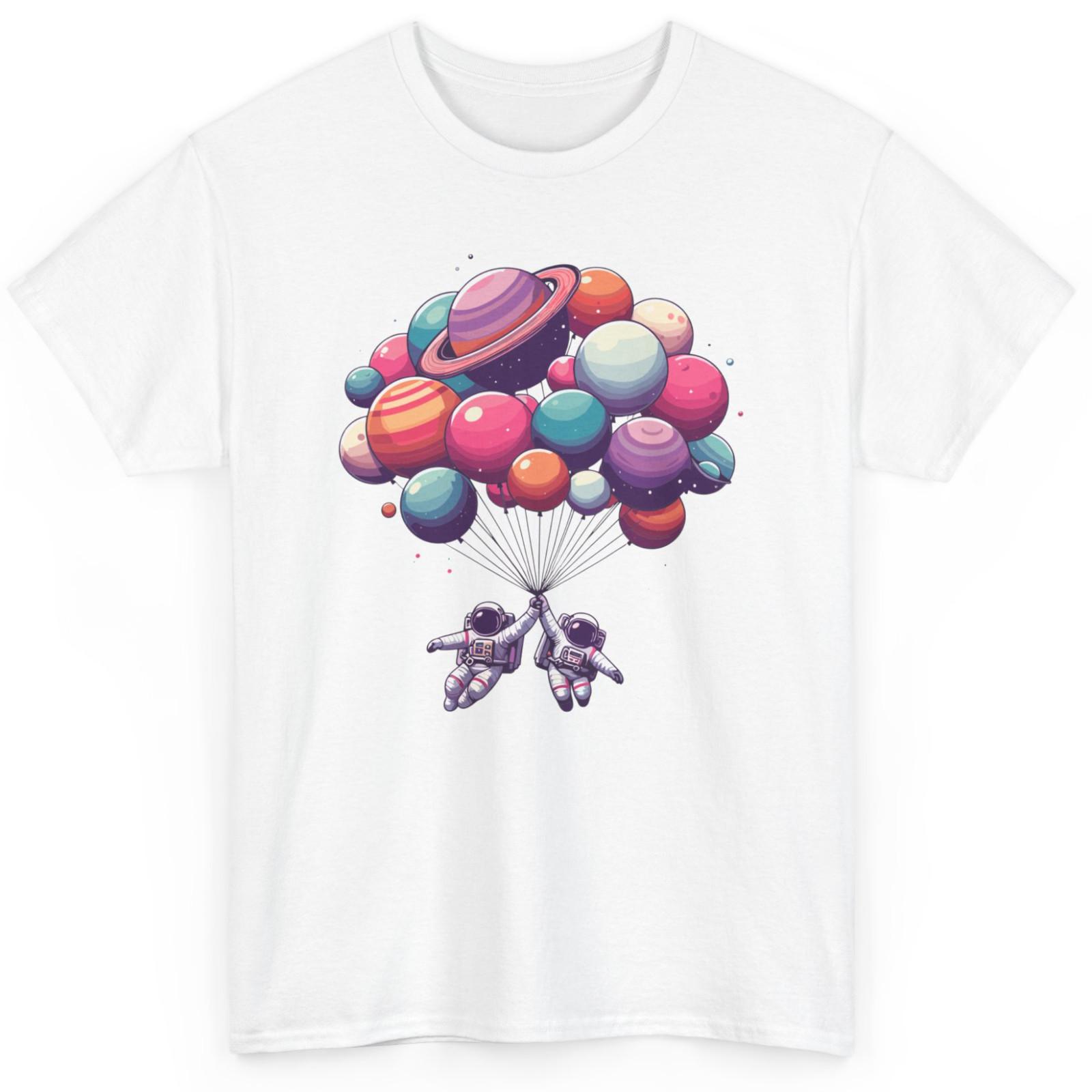 Astronaut Space Exploration T-shirt - Spaceship Cosmonaut Planets Graphic Tee XXXXL