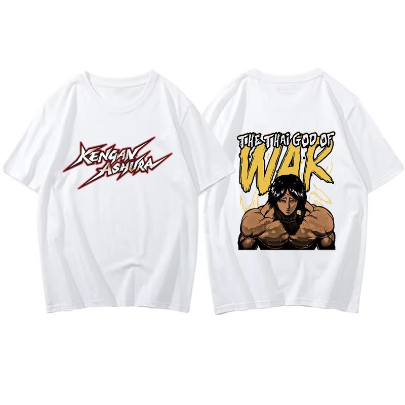 

Boxing Fighter Anime Fans Printed ACG Otaku T-shirt Japan Manga Kengan Ashura Ohma Tokita Graphic Tshirt Comfortable Male Tees 4XL