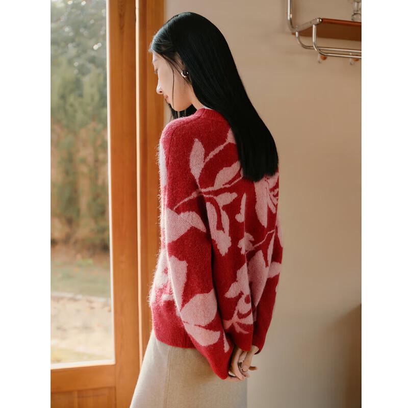 Suéter de Punto de Lana Jacquard JUZI Annakou