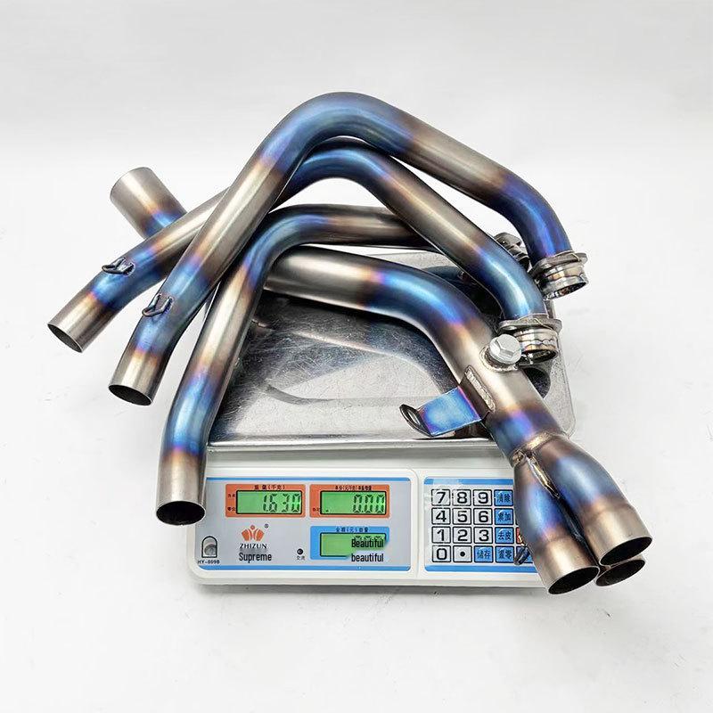 New Front Bend Exhaust Pipe for 2021-2025 MT09/FZ09 Motorcycles