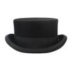 Men Top Hat Wool Bowler Hat Derby Hat Autumn Winter Vintage British Style Jazz Cap Presidential Hat 11 Cm High Magician Hat