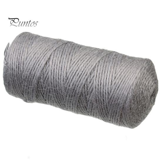 Gift Wrapping Twine 100M/Roll 2MM Jute 3 Ply Natural Cuttable Hanging Tag Decoration Hemp Rope Packing DIY Crafts Project