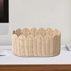 Cute Woven Rope Basket Woven Baskets for Storage Open Home Organizer for Bookshelf Corner Laundry Entryway Desktop Table Shelves