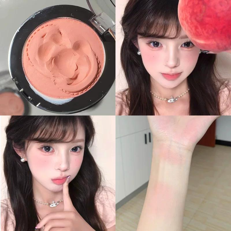 Ins-Style Blush Cream Egg Yolk High-Saturation Yellow Eyeshadow All-In-One Spring Colorful Lemon Ginger Yellow Blush Palette