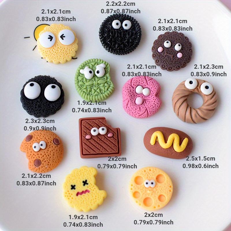 Cute Expression Cookies Mobile Phone Case Hair Accessories Water Cup Hole Shoes DIY Resin Accessories Accessories Pj434