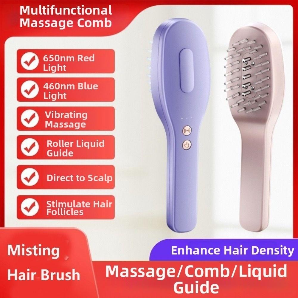 Anti-Static Misting Hair Brush 2-In-1 Scalp Massage Comb Electric Spray Hair Brush Scalp Care