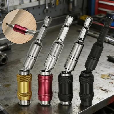 Hex Magnetic Ring 1/4 Drill Bit Extension Rod Quick Change Holder Drive Guide Screw Drill Tip Hand Tool Screwdriver Accessory