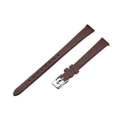 [DIAMOR] רצועת שעון מעור פרה תואמת לנשים של DIAMOR 10 מ"מ DAB3201L-D.BR(ס)