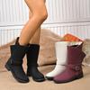 Women Ankle Boots Autumn Winter Ladies Short Boots Women Belt Buckle Decorated Boots Thick Sole Non-Slip Outdoor Shoes Women