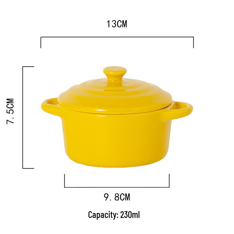 Microwave & Oven Safe Ceramic Stew Pot with Lid